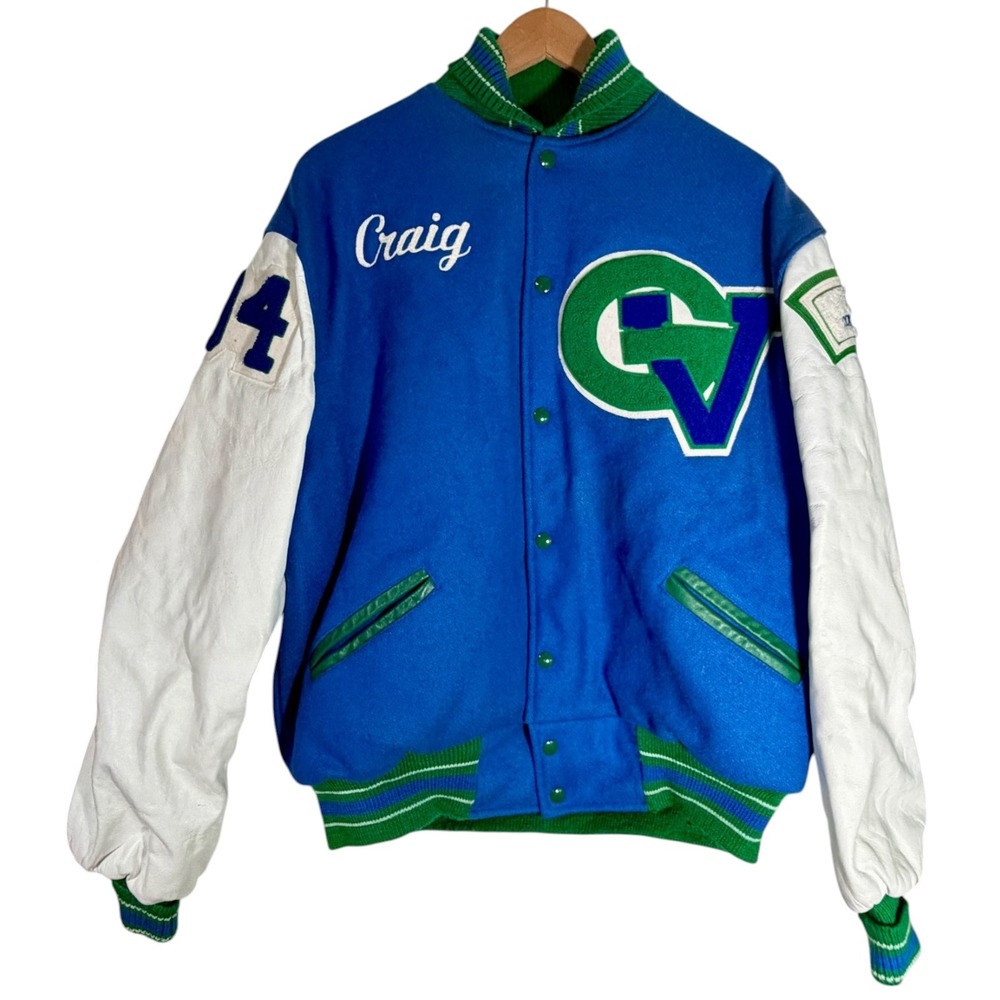 Vintage Trophy‎ Jackets Meca Sportswear 1994 Letterman Varsity Jacket Wool XL